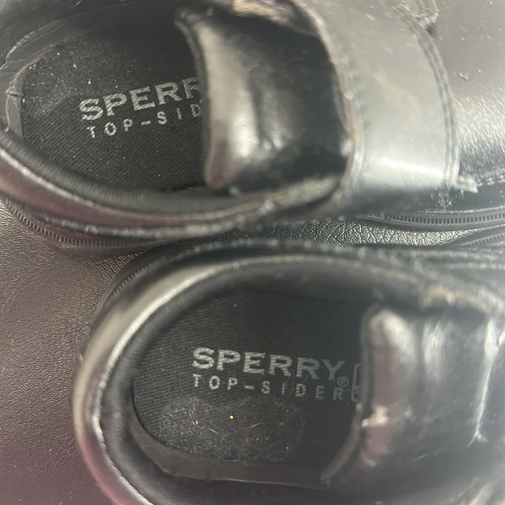 Sperry Top-Sider black boys dress‎ shoes size 9